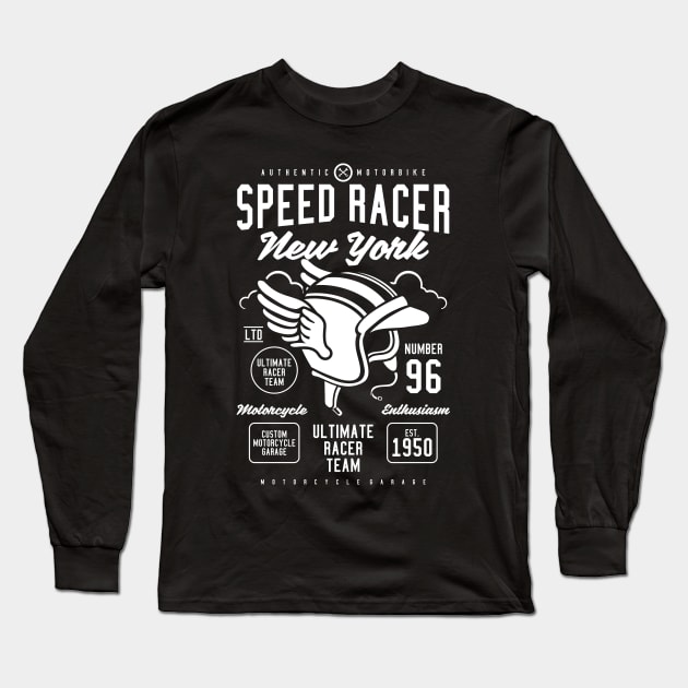 Classic Speed Racer Long Sleeve T-Shirt by Z1